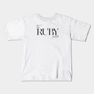 The Ruby Factor Kids T-Shirt